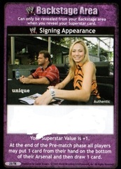 Signing Appearance - Blanked Out